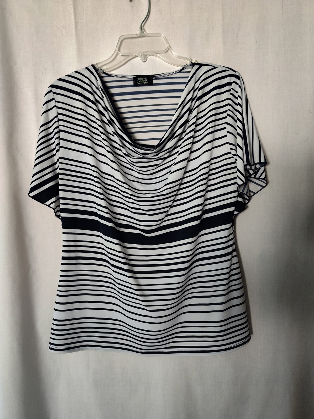 Shannon Ford NY Women’s Top - White & Navy, Size L